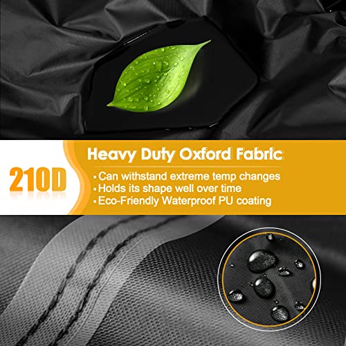 Gemitto Patio Sofa Cover, Outdoor Sectional L-Shaped Furniture Cover, Waterproof Heavy Duty Garden Couch Protective Cover For Rain Snow Dust Uv 420D Sofa Cover (Long Left Wing, Short Right Wing) #TOP2