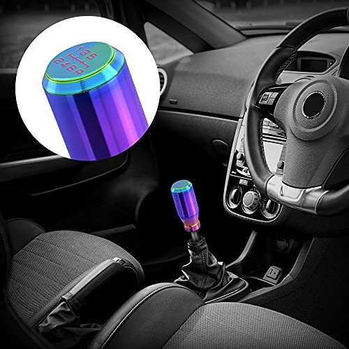 Amazing Auto （Multicolor） Racing Jdm Type-R Style 6 Speed Manual Universal Gear Shift Knobs Fit Compatible With Mazda Tacoma Sti Nismo 2004 Honda Accord Subaru #TOP5