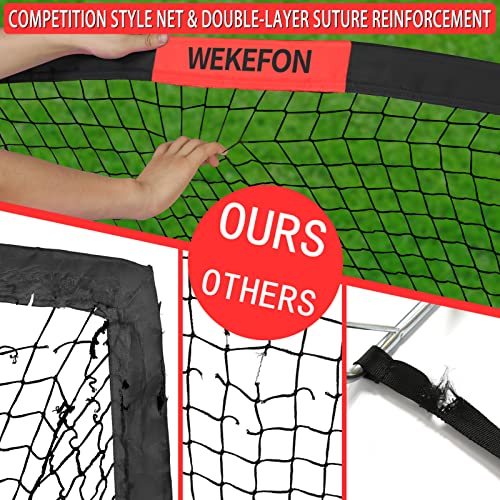 Wekefon Soccer Goals, Set Of 2 - Size 3.6'X2.7' Portable Foldable Pop Up Soccer Net For Backyard Training Goal For Kids And Youth Soccer Practice With Carry Bag #TOP3