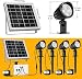 Luz Solar de Exterior, MEIKEE Foco Solar Led Jardín Exterior Blanca Fría,...