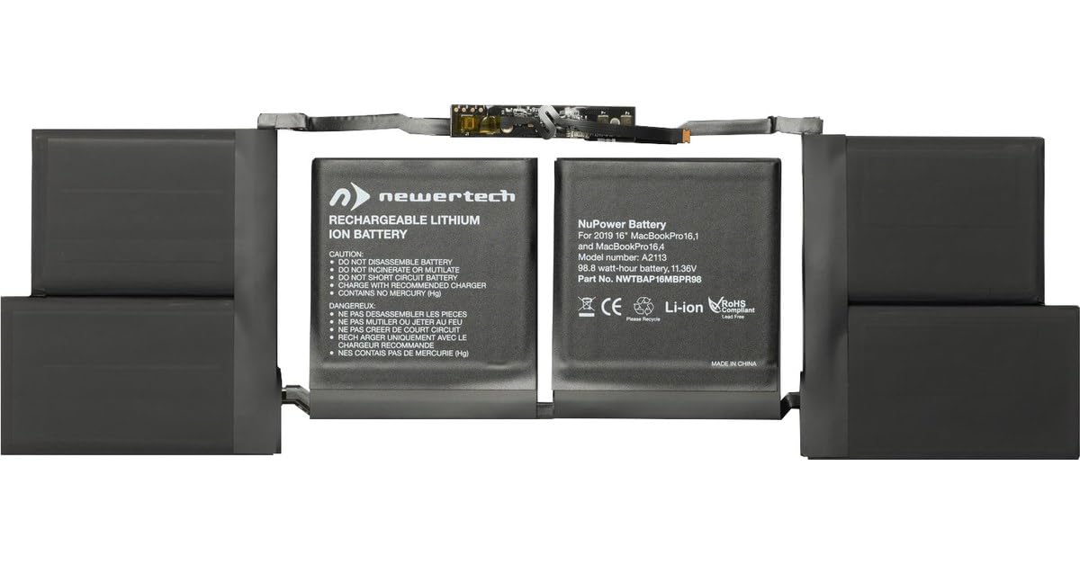 Batterie 98 Wh pour MacBook Pro 16" 2019 NewerTech d'exception - 7
