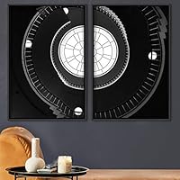 2 Piece Framed Canvas Wall Art Solid Structures Canvas Prints Home Artwork Decoration for Living Room,Bedroom - 16