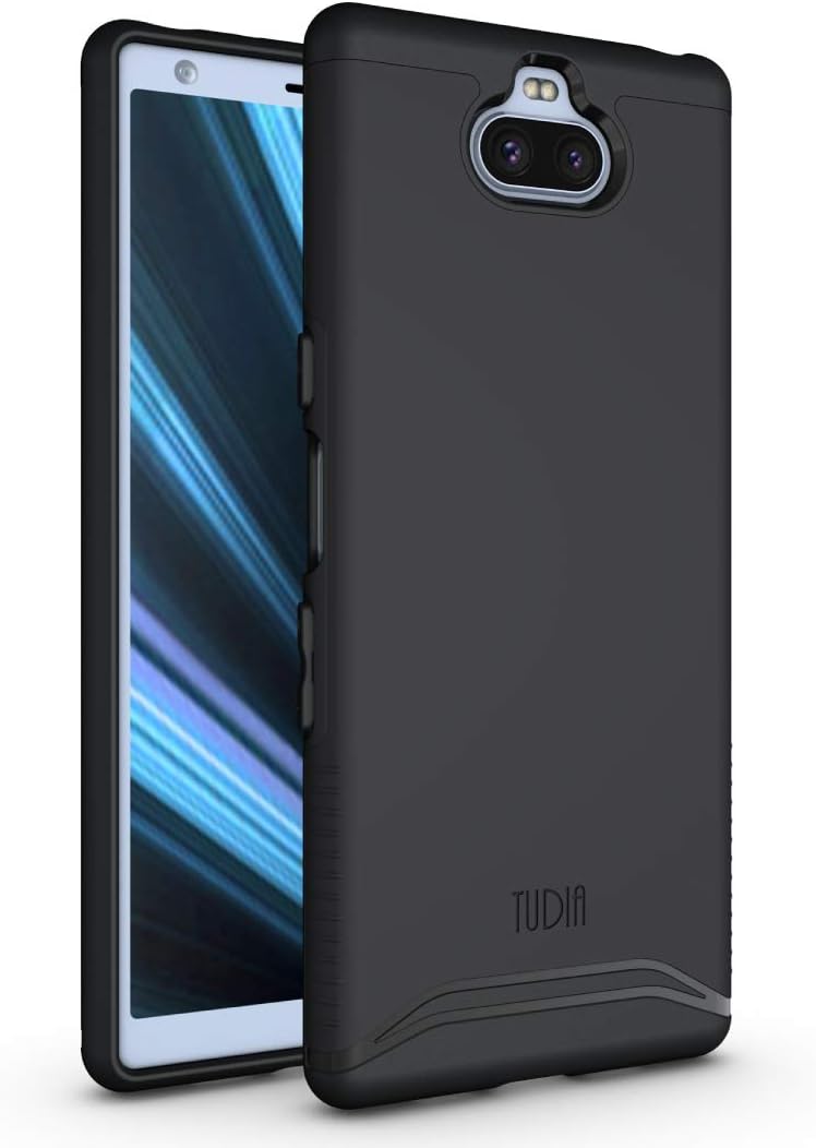 Sony Xperia 10 Case, TUDIA [Merge Series] Dual Layer Heavy Duty Extreme Drop Protection/Rugged Phone Case for Sony Xperia 10 [NOT Compatible with Xperia 10 Plus] (Matte Black)