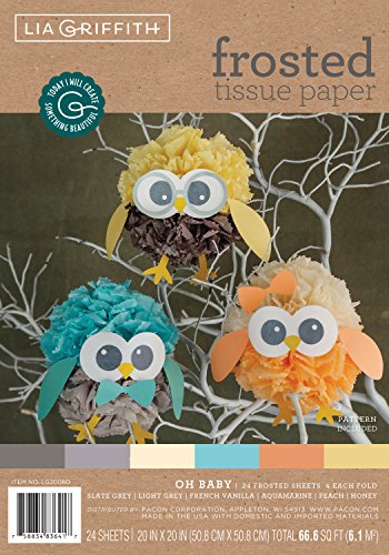 Lia Griffith Papier de Soie givré 24 Couleurs Assorties 50,8 x 50,8 cm Cover