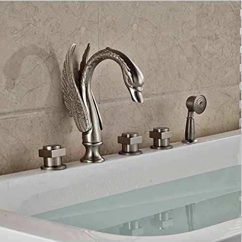 Mitigeur baignoire sur gorge Gowe Swan douchette robinet répandu 5 pcs
