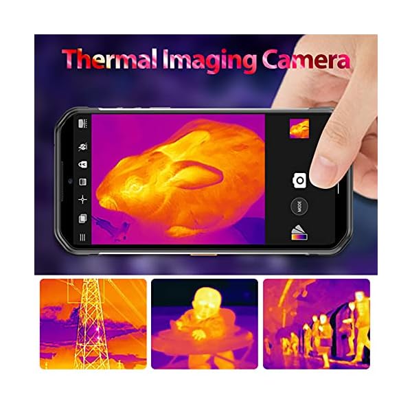 Ulefone Armor 11T 5G Rugged Smartphones Unlocked, Thermal Imaging Camera, Android 11, 8GB + 256GB Waterproof Phone, 48MP Triple Camera, 6.1 inch FHD, NFC, 5200mAh QI 10W Wireless Charging, T-Mobile