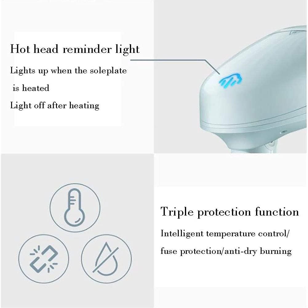 Handheld Clothes Steamer, 1200W Handheld Garment Steamer, Steam Iron,Vertical and Horizontal Ironing Wrinkle Remover, for Home, Office and Travel