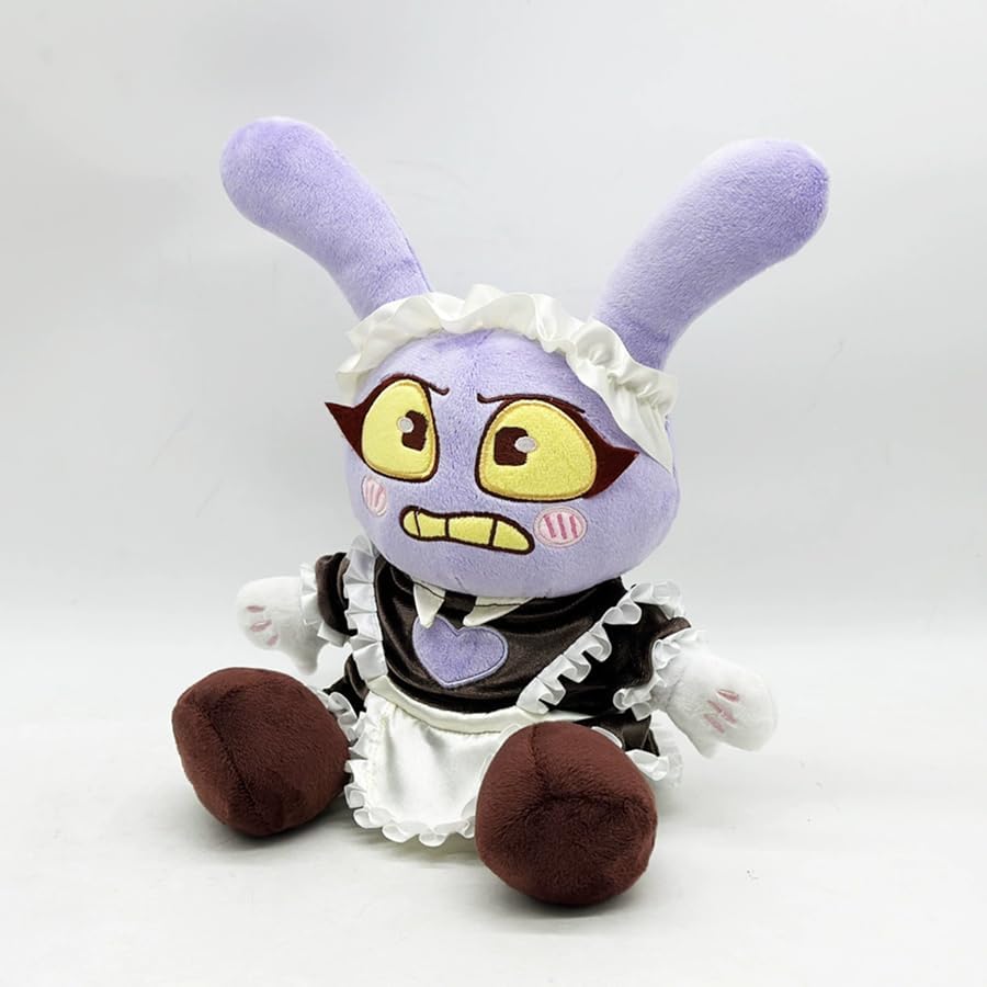 Maid Jax Pomni Plush Pillow for Home Decor, Cute Anime Plush Cushion for Sofa Bedroom Gift for Fans (Maid Jax)