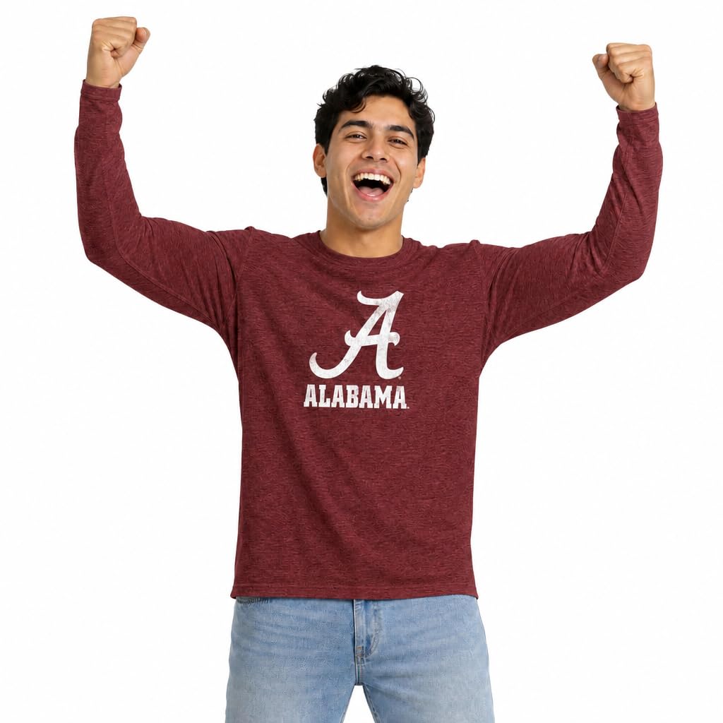 NCAA Logo Long Sleeve T-Shirt Men Women Unisex Cotton Poly Licensed
