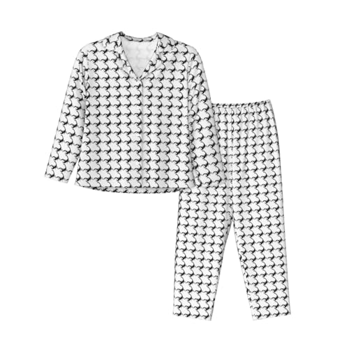 Pyjama manches longues femme imprimé scorpion vêtement de nuit