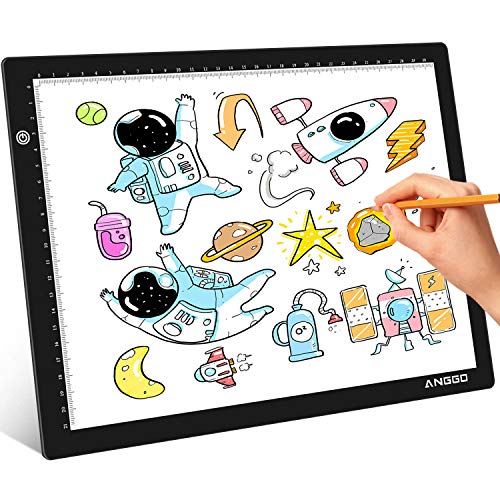 Mesa de Luz para Dibujo, Mesa de Luz A4 LED Tableta de Dibujo Tablero de Copia LED Mesa de Luz para Calcar Brillo Ajustable con Cable USB para Artistas, Animación, Bocetos, Diseño, Tatoo