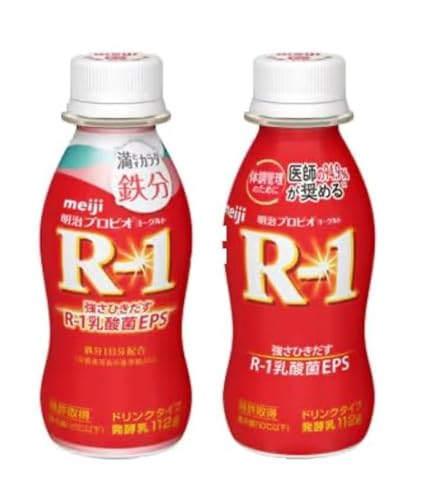 明治プロビオ ヨーグルトR-1 ドリンクタイプ R-1/鉄分 112g (各24本)クール便