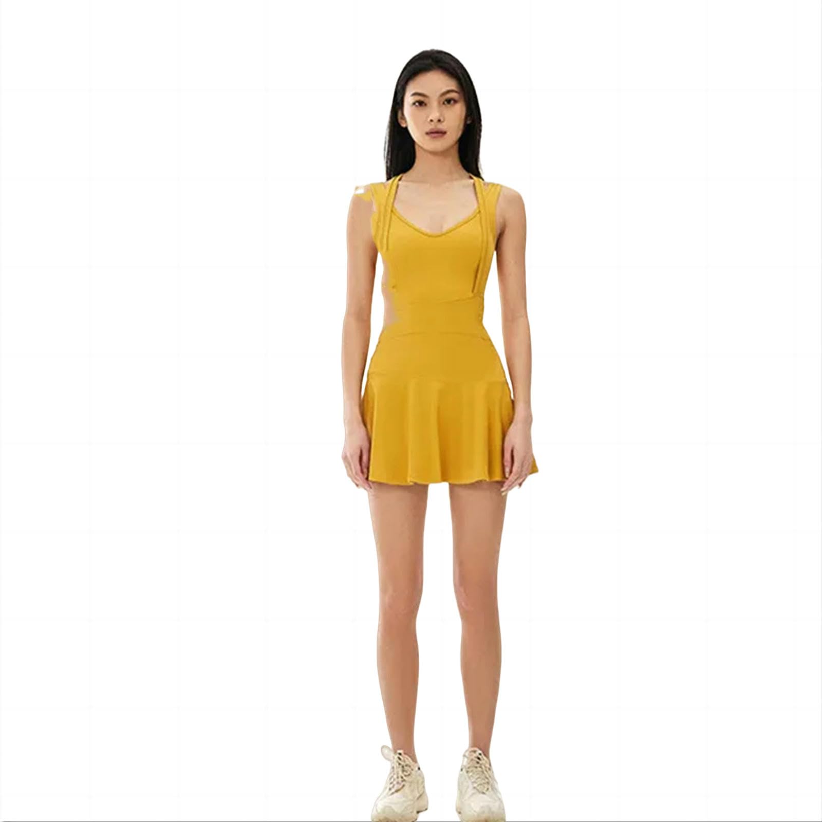 MFQLLFalda Plisada Vestido De Tenis Femenino Sin Mangas Sport Trajes Entrenando Fitness De Faldas Cortas De Skorts
