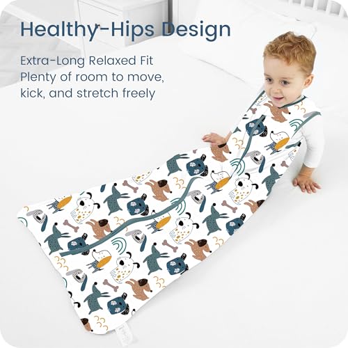 Image of Sleep Sack 6-12-15 months 2-Pack, 0.5 TOG Stretchy Summer Baby Wearable Blanket with 2-Way Safe Zippers, Cozy Soft Sleeveless Sleeping Bag for Babies