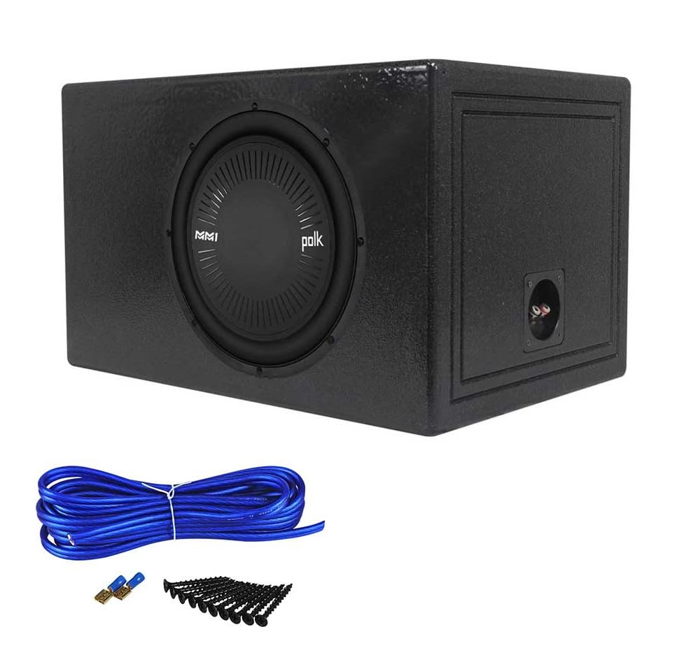 Audiosavings Bundle: MM1242 SVC 12 1260W Single 4-Ohm Car/Marine Subwoofer Bundle with RQB12 12