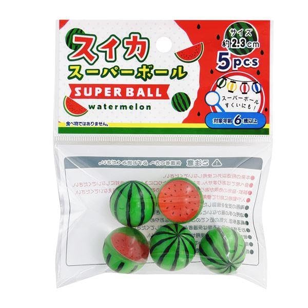 Amazon.co.jp: ノーブランド品 スーパーボール スイカ柄 直径2.3