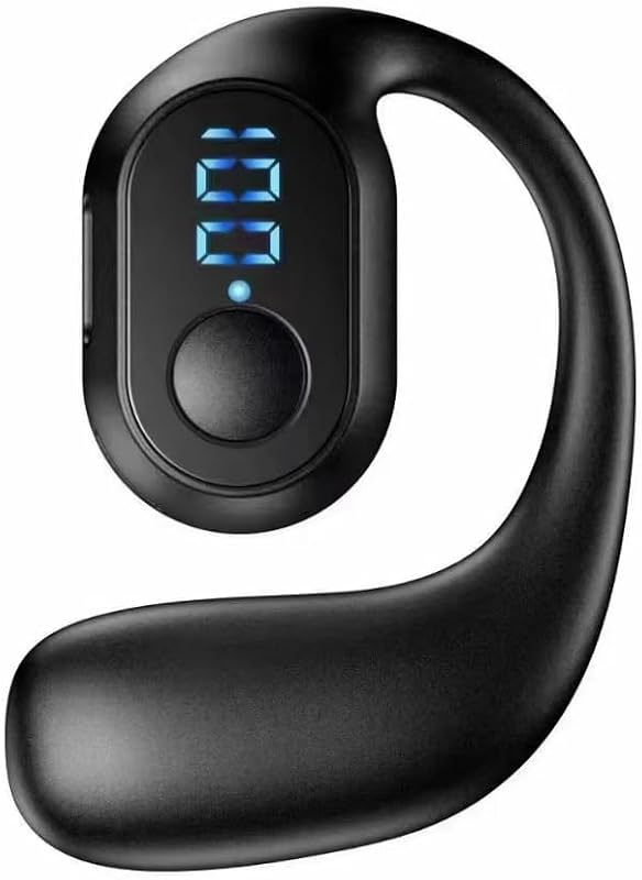 Auriculares para correr con pantalla, diseño de gancho para la oreja, graves profundos 9D, controlador de 16 mm, tiempo de reproducción de 30 horas
