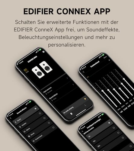Edifier M60 Multimedia-Lautsprecher Bluetooth 5.3, 66W RMS, Hi-Res Audio & Hi-Res Wireless Audio, LDAC, 3\ Mittelbass & 1\ Hochtöner, USB-C & Aux-Eingänge, Kompakter Desktop Lautsprecher - Weiß