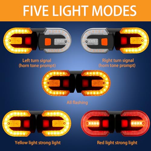 Image of Bicycle Turn Signals, eBike Mods Blinker Taillights for Night Riding, Rechargeable Tail Light for Dirt Bike E-Bike Motorcycle Scooter MTB Front and Rear Road Cycling Kids Adult Biking Safty