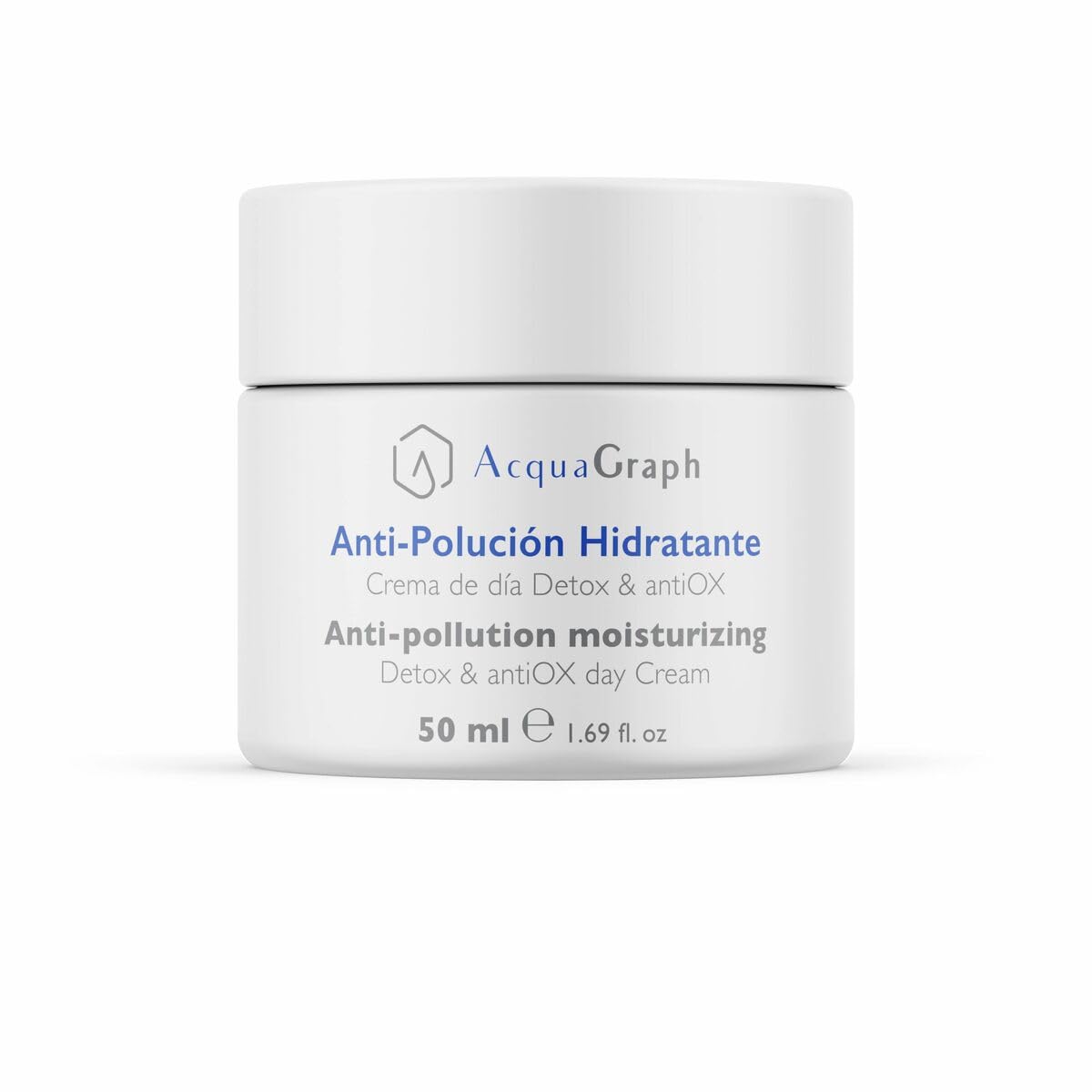 Crema de día Detox and antiOX con Ingredientes de origen natural, Crema hidratante facial mujer Antipolución, Reafirmante. Crema antiarrugas mujer apto para todo tipo de pieles. 50ml