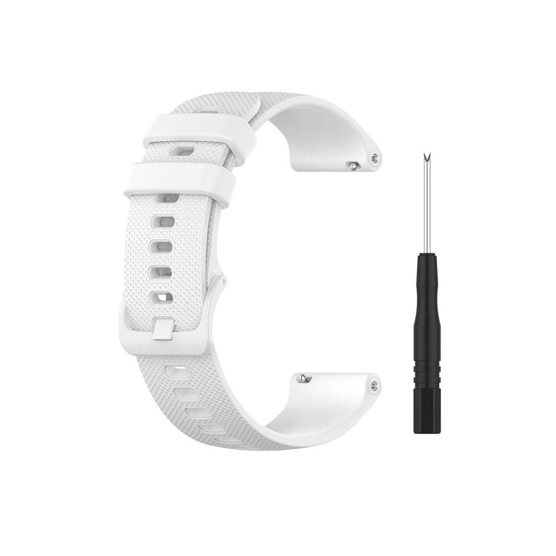 Huwokxix Watch Strap compatible with Garmin Forerunner 745,Adjustable Silicone Sports Strap Replacement Band for Garmin Forerunner 745 Smart Watch