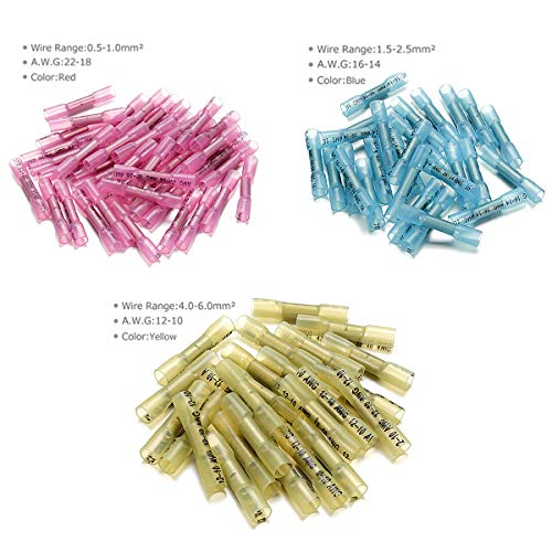 image for 660 PCS Heat Shrink Butt Connectors Qibaok Crimp Electrical Wire Conne