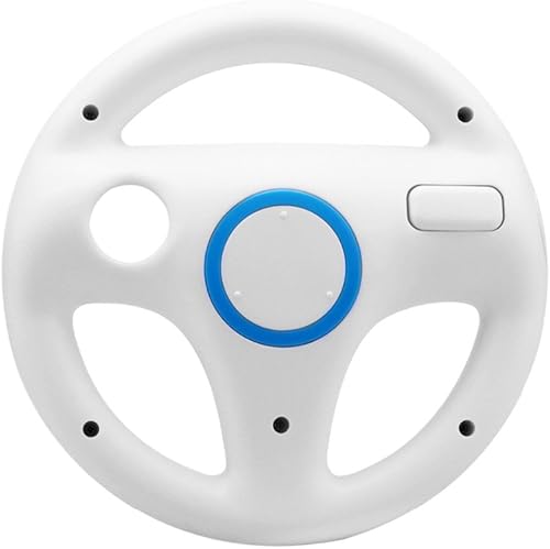 Miniatura 6 de Genérico 3x Pcs Negro Blanco y Rosa Dirección Juego de Mario Kart Racing Wheel para Nintendo Wii mando a distancia