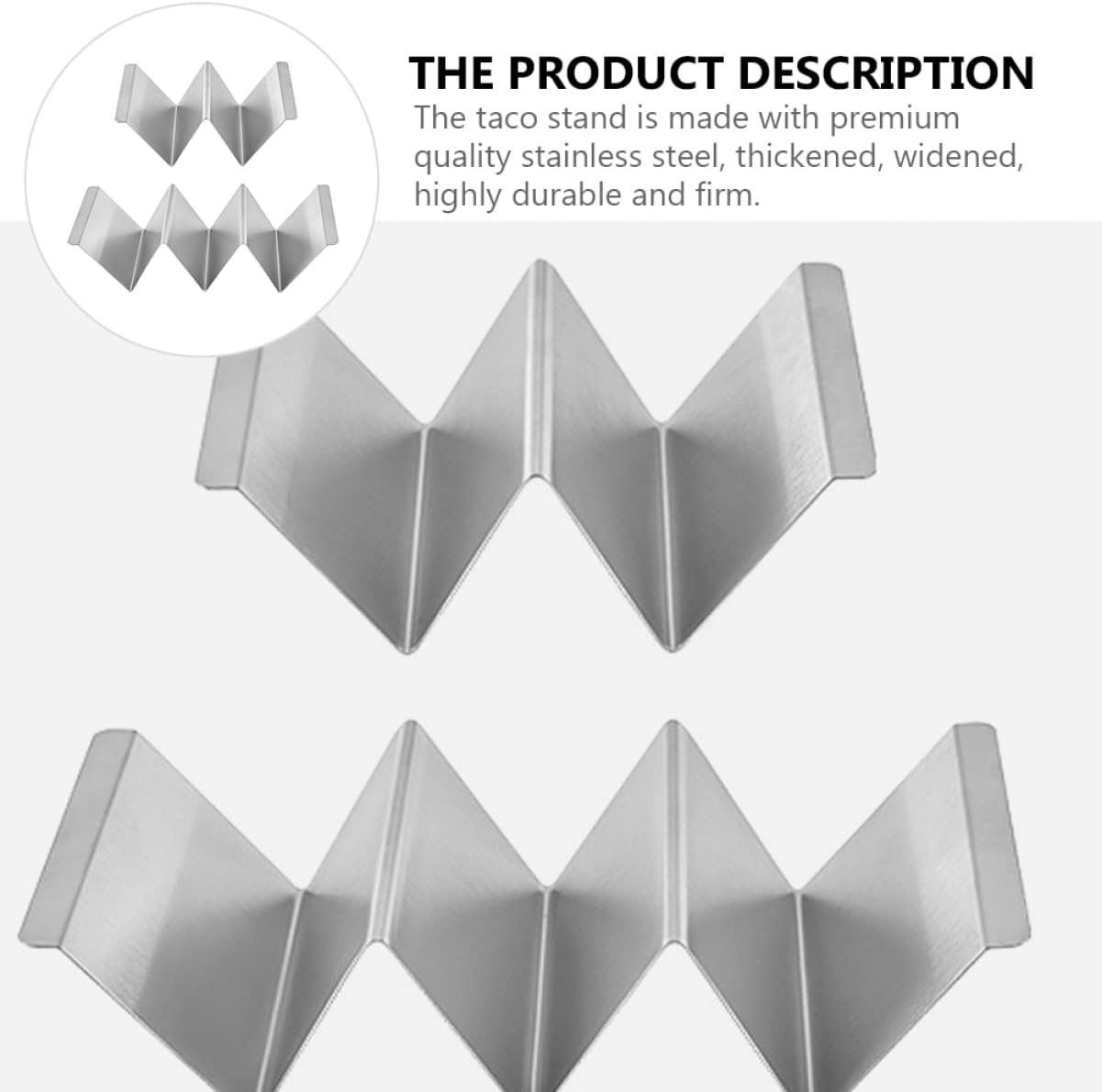 2pcs Tuesday Pie Rack Taco Organizer Hot Tortillas Shell Wave Steel Accessories Stands Shelf for Tray Stand Smooth Plates Grill Pancake Space Holders Party Plate Handles Stand (Color : Assorted