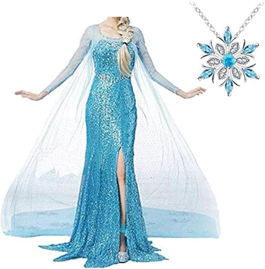 Princess Anna for Women Coronation Dress Adult Costume Cosplay Christmas
