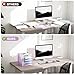 Marbrasse Desk Organizers and Accessories, 5-Tier Paper Letter Tray Organizer with File Holder, Mesh File Organizer, Office Desk Accessories & Organization for Supplies (Purple)