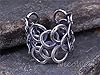 NicoWerk Ring Silber 925 Damen – Breiter, verstellbarer, schwarzer Silberring Damen 925 Silber im Vintage Stil, Schmuck für Frauen - SRI575 #5