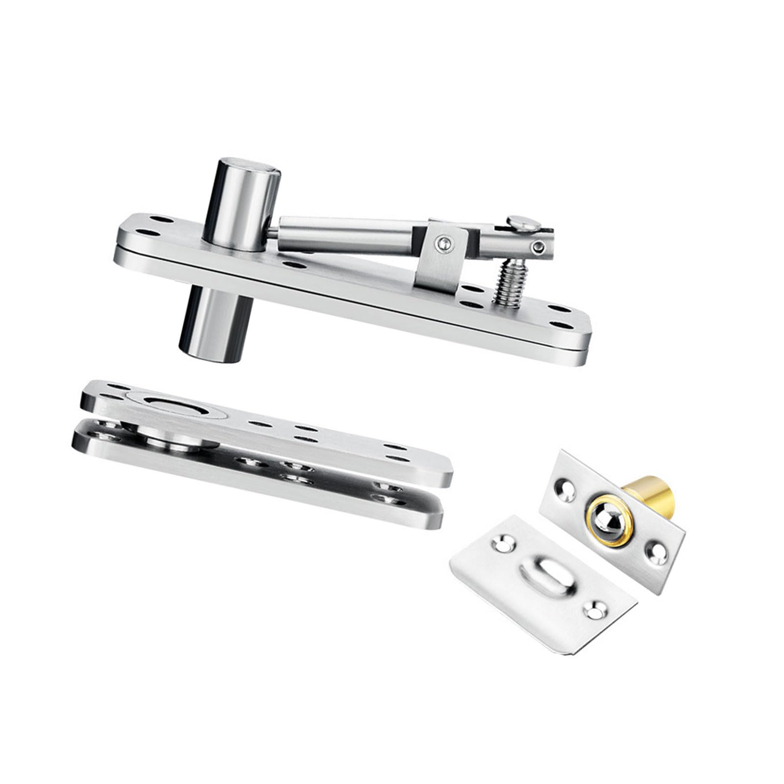 Heavy Duty Door Pivots Hinges 360 Degree Shafts Stainless Steel Pivots Hinge Invisible Door Hardware Stainless Steel Concealed Hinge