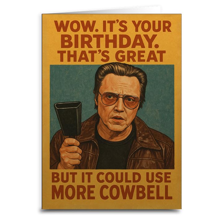Lunch Money Bruce Dickinson More Cowbell Birthday Greeting Card