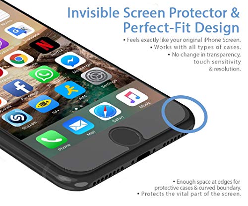 [2 Pack] 0.33Mm Iphone 8,7,6S,6 Tempered Glass Screen Protector - (4.7") Shield, Guard & Protect From Crash - Anti Scratch Bubble Free Ultra Resistant & Shatter Proof - Best Front Cover Protection #TOP3