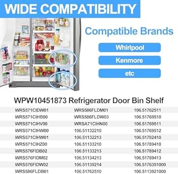 Amazon.com: UPGRADED WPW10451873 Refrigerator Door Bin Shelf