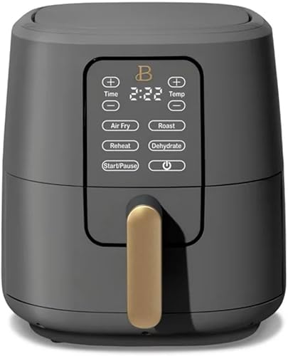 Miniatura 1 de Hermosa freidora de aire de 6 cuartos con tecnología TurboCrisp y pantalla activada por tacto por Drew Barrymore (gris)