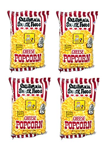 CALIFORNIA SNACK FOODS Cheese Popcorn 49.7g. / 1.75 oz. - 4 PACK.