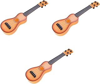 SUPVOX Brinquedo De Ukulele Mini Cavaquinho 3Pcs Ukulele Infantil Mini Ukulele Ukulele Infantil Cavaquinho Mini Guitarra Para Crianças