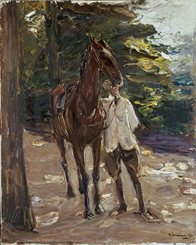 Tableau Équitation Max Liebermann pour Habiller un Grand Mur Vide de Salon