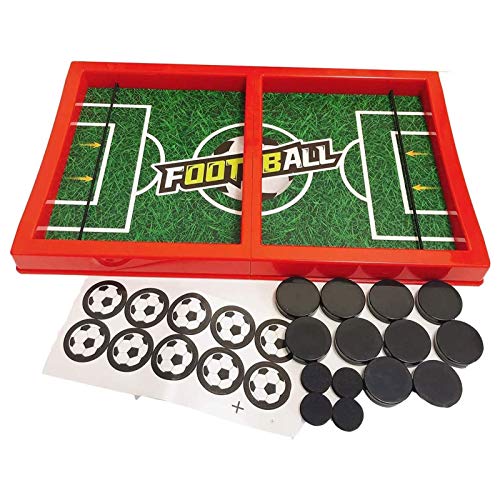 ZYuan Brettspiel Hockey Fußball Fast Sling Puck Spiel Fast SlingPuck Board Spiel mit 10 Pucks Hockey Spiel Tisch Battle Spiel Für Erwachsene Elternkind Interactive Schach Spielzeug Cover