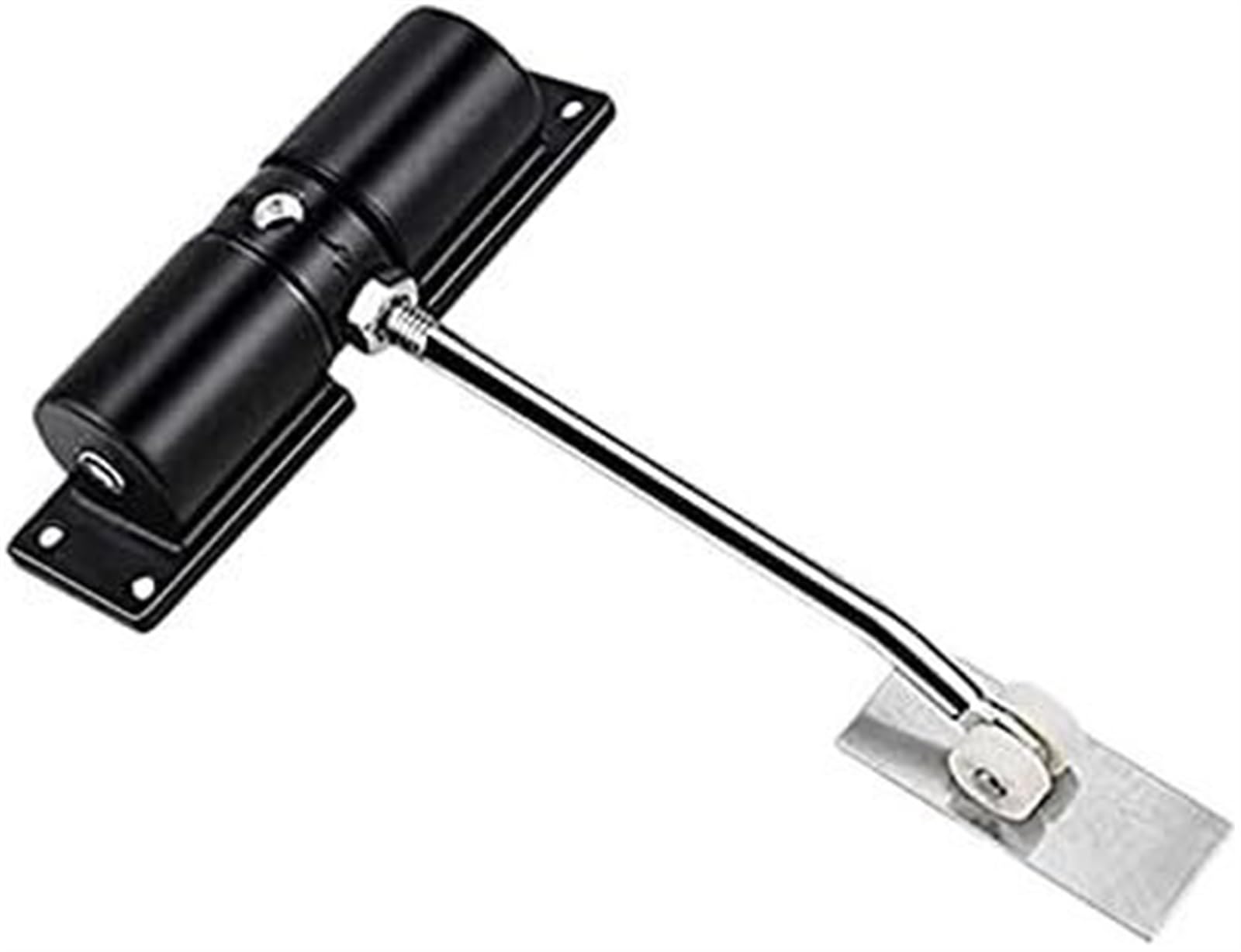 Cgjdfjhe One Color Household Black Belt Wheel Adjustable Automatic Door Closing Light Zinc Alloy Spring Door Closer