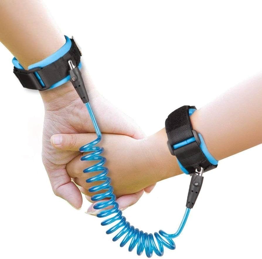 Safe-O-Kid® Baby Wrist Link with Key - Adjustable Strap Safety Link for Toddler, Anti-Lost Child Wrist Strap for Outdoor & Travel - Blue-image-5