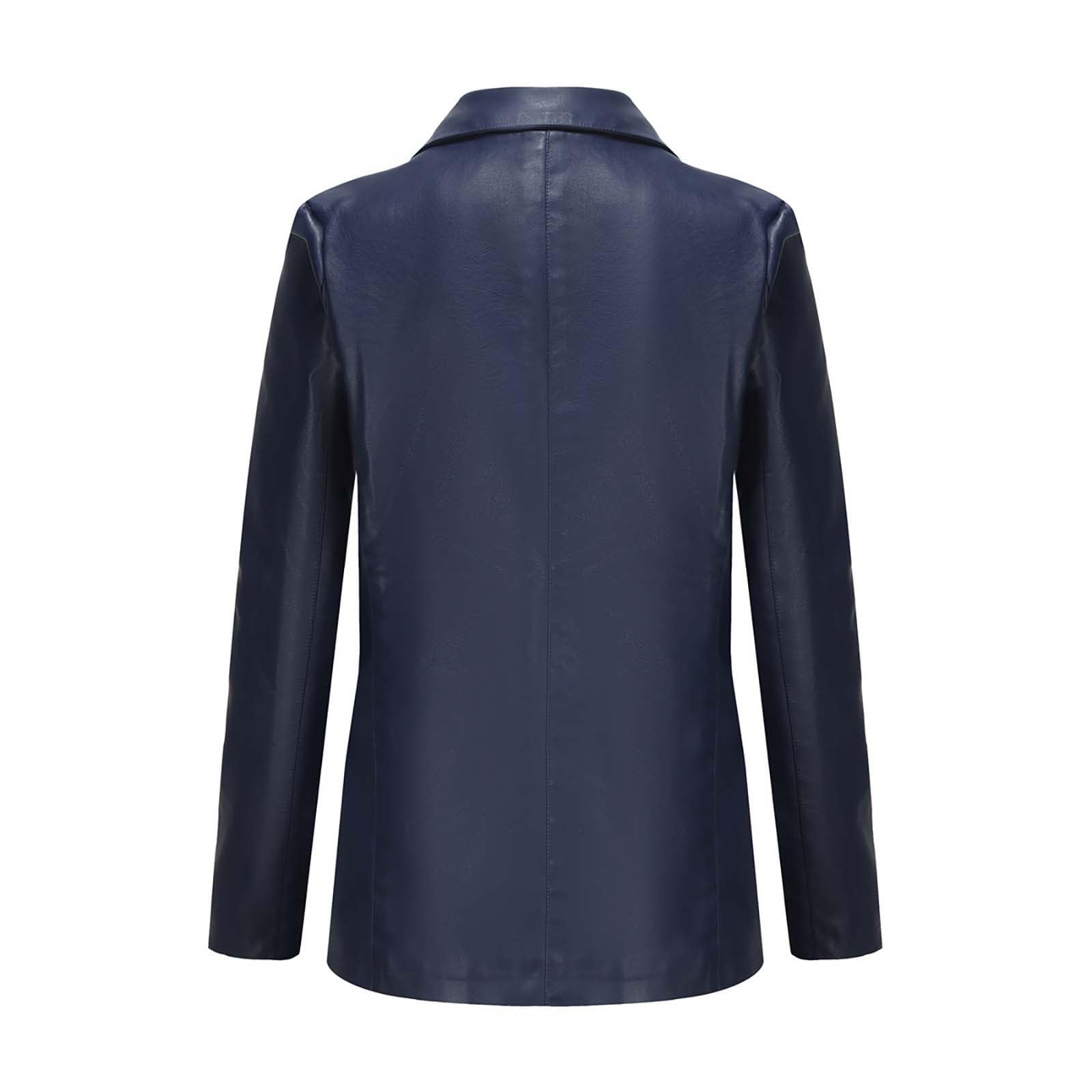 Cocila Giacche Primavera Abito da donna con bottoni a maniche lunghe con scollo a V tinta unita primaverili e autunnali adatto per l'abbigliamento casual da lavoro quotidiano Giubbotto Neve