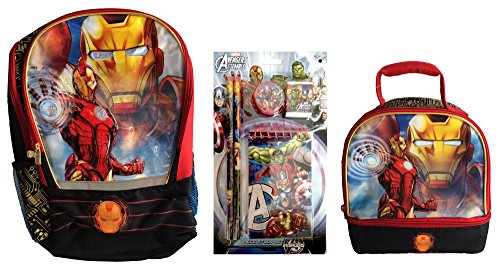 iron man backpack and lunchbox