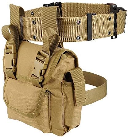 Gexgune Tactical Leg Bag Waist Bag Belt 1000D Nylon Leg Packs And Waist Belt For Outdoor Sport Hiking Cycling Tool Bags