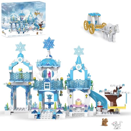 COGO Frozen Schloss Prinzessin Bauset 498 Teile Kreatives Lernspielzeug...