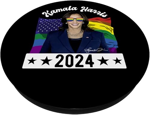 Miniatura 2 de Orgullo gay Kamala Harris 2024 Vicepresidente 2020 LGBTQ+ PopSockets intercambiables PopGrip