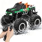 Remote Control Monster Truck Toys - 1:16 Waterproof All Terrain RC Car Fast Remote Control Car with Crashworthy Body, Electric Vehicle Kids Truck Toys for Boys and Girls,Age 6+,Green