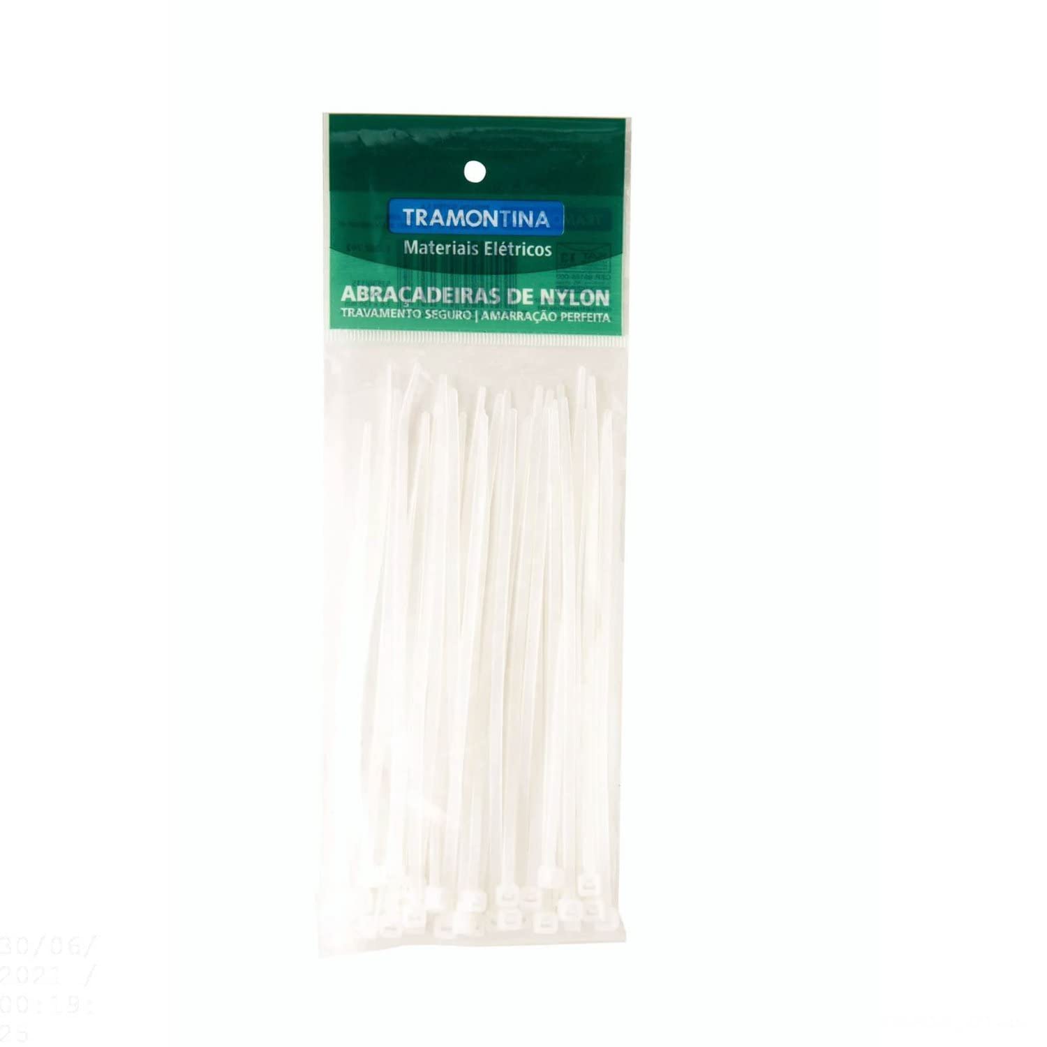 Tramontina 30 Pieces 295mmx4.6mm White Cable Ties
