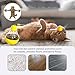 kurriuwu Interactive Cat Toy with Swinging Design Rotating Tumbler Teaser Luminous Ball for Fun Engaging Pet Yellow